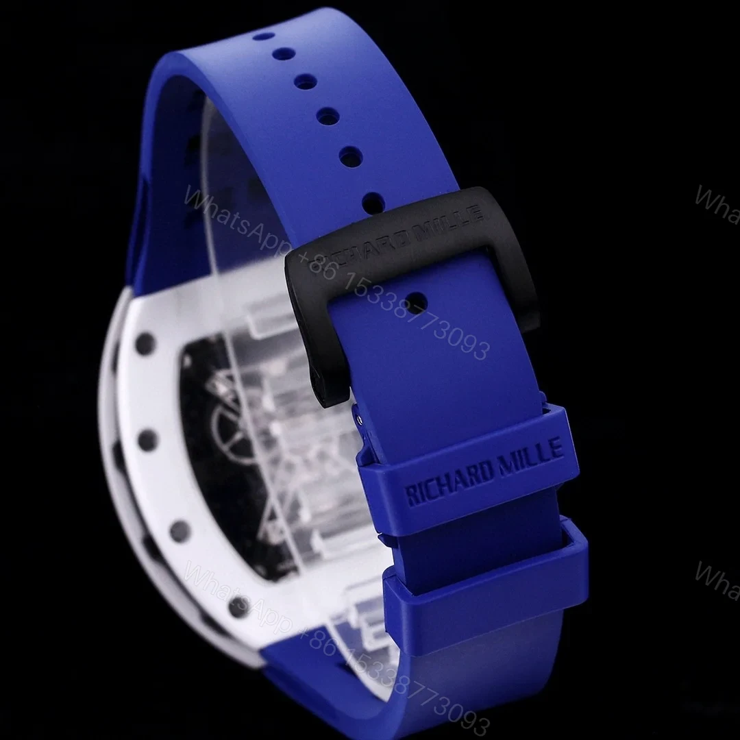 View 8 of Richard Mille RM52-05 Pharrell Williams Mars Mission Watch White Case Blue Strap Premium Edition RM-RM52-05-PW-WHT-BLU