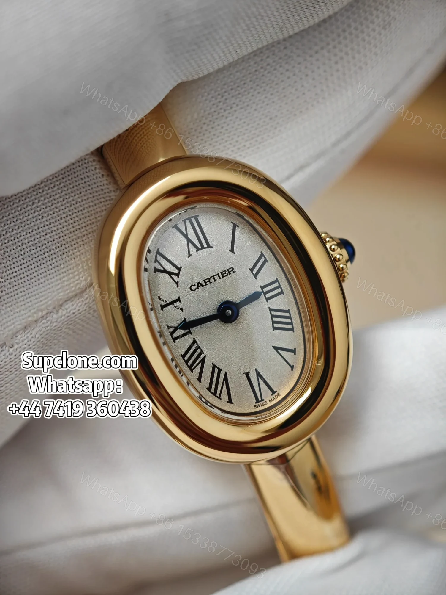 View 15 of Cartier Super Clone Watches 1:1 Baignoire WGBA0018 Gold Bangle Small
