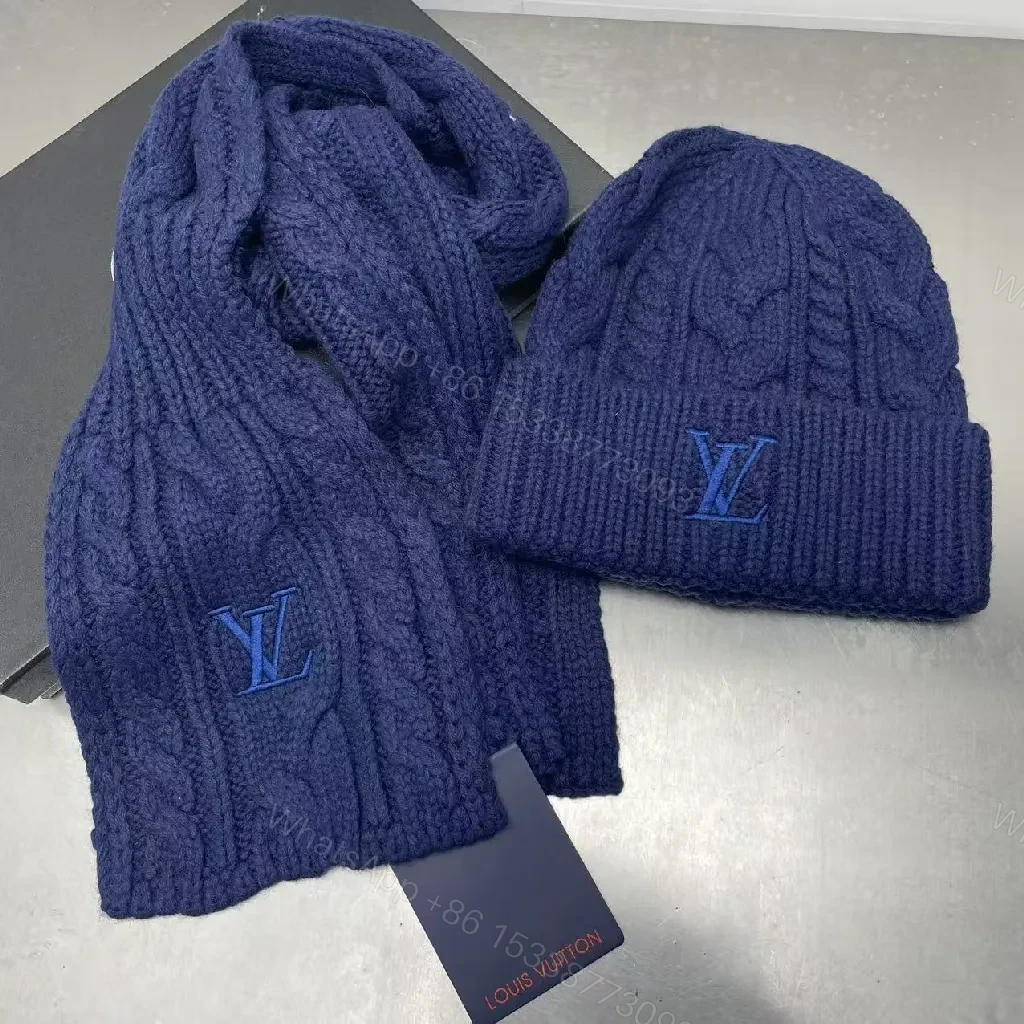 View 11 of Textured Knit Set – Cozy Luxury Winter Scarf & Beanie