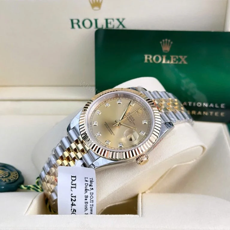 View 2 of Datejust 41mm Gold Wrapped Super Clone Champagne Dial