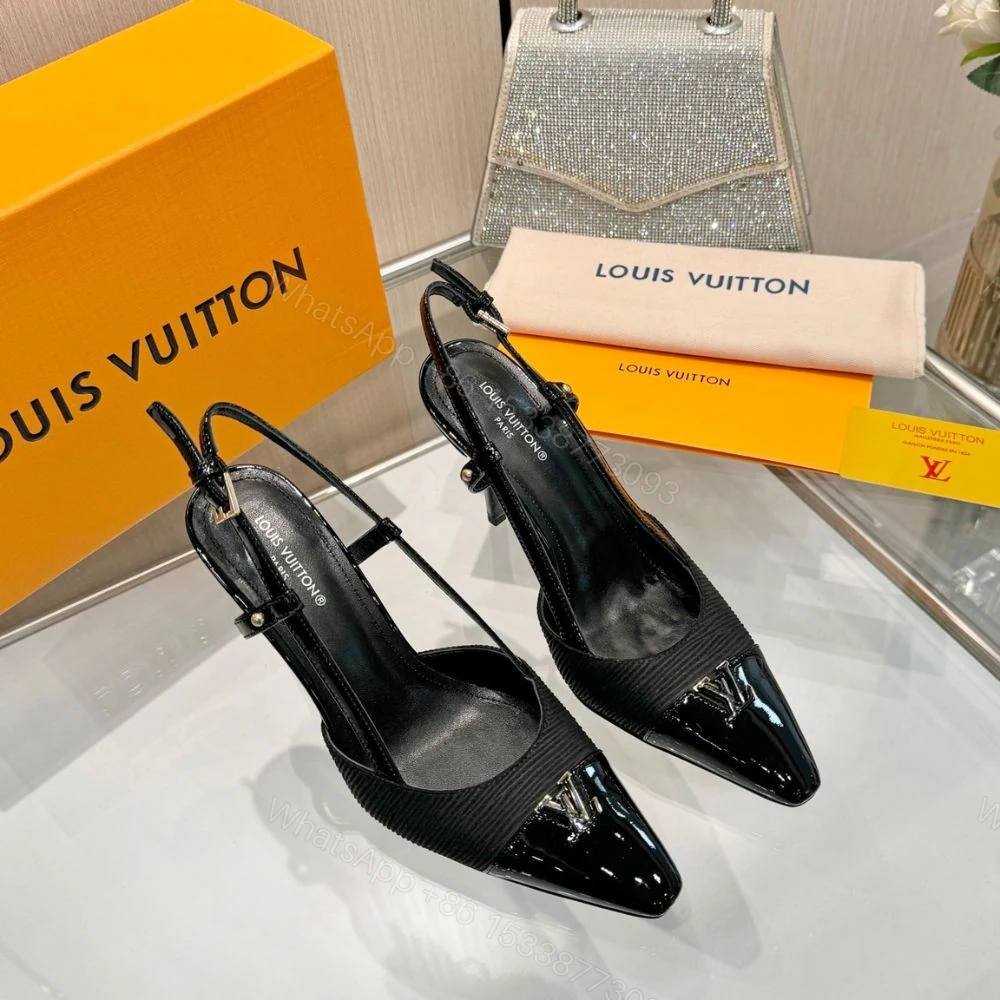 View 3 of Louis Vuitton City Slingback Pump Black 1AITFI