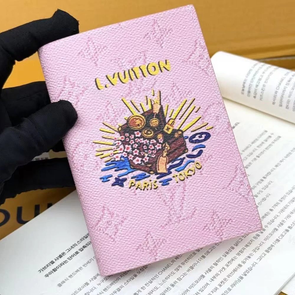 View 3 of Louis Vuitton Passport Cover Pink 14Cm M25968