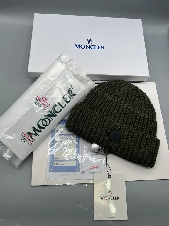 View 6 of Cream Knit Beanie with Signature Patch: Everyday Luxe Winter Accessory