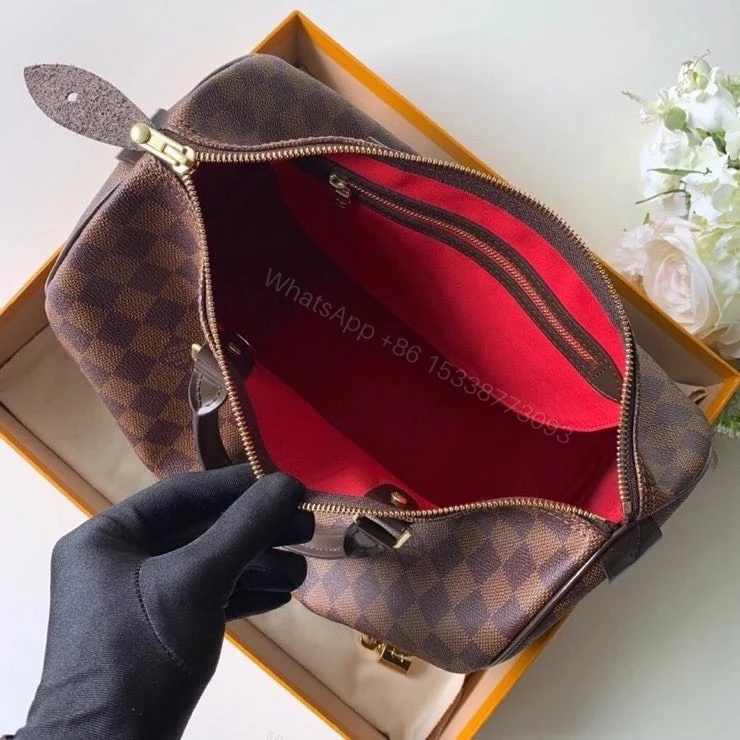 View 8 of Louis Vuitton Speedy Bandoulière 30 Damier Ebene 30Cm N41366