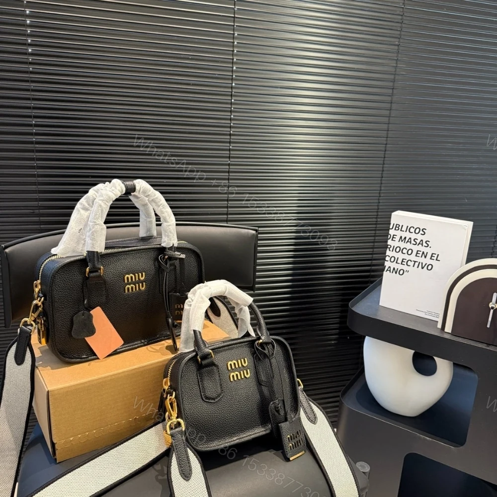 View 2 of MIUMIU SHOULDER STRAP ARCADI BAG BLACK 24CM