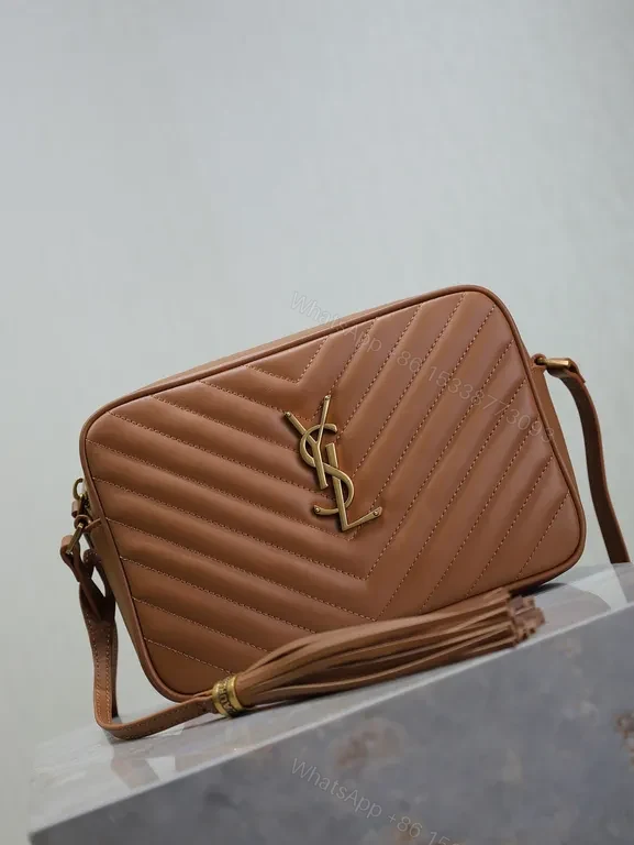 View 8 of Chic Quilted Crossbody with YSL Hardware - Everyday Luxury Bag