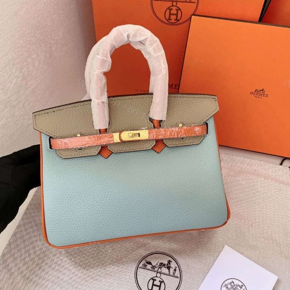 View 2 of Hermes Birkin Mini Gold Hardware Epsom Multicolor 20Cm
