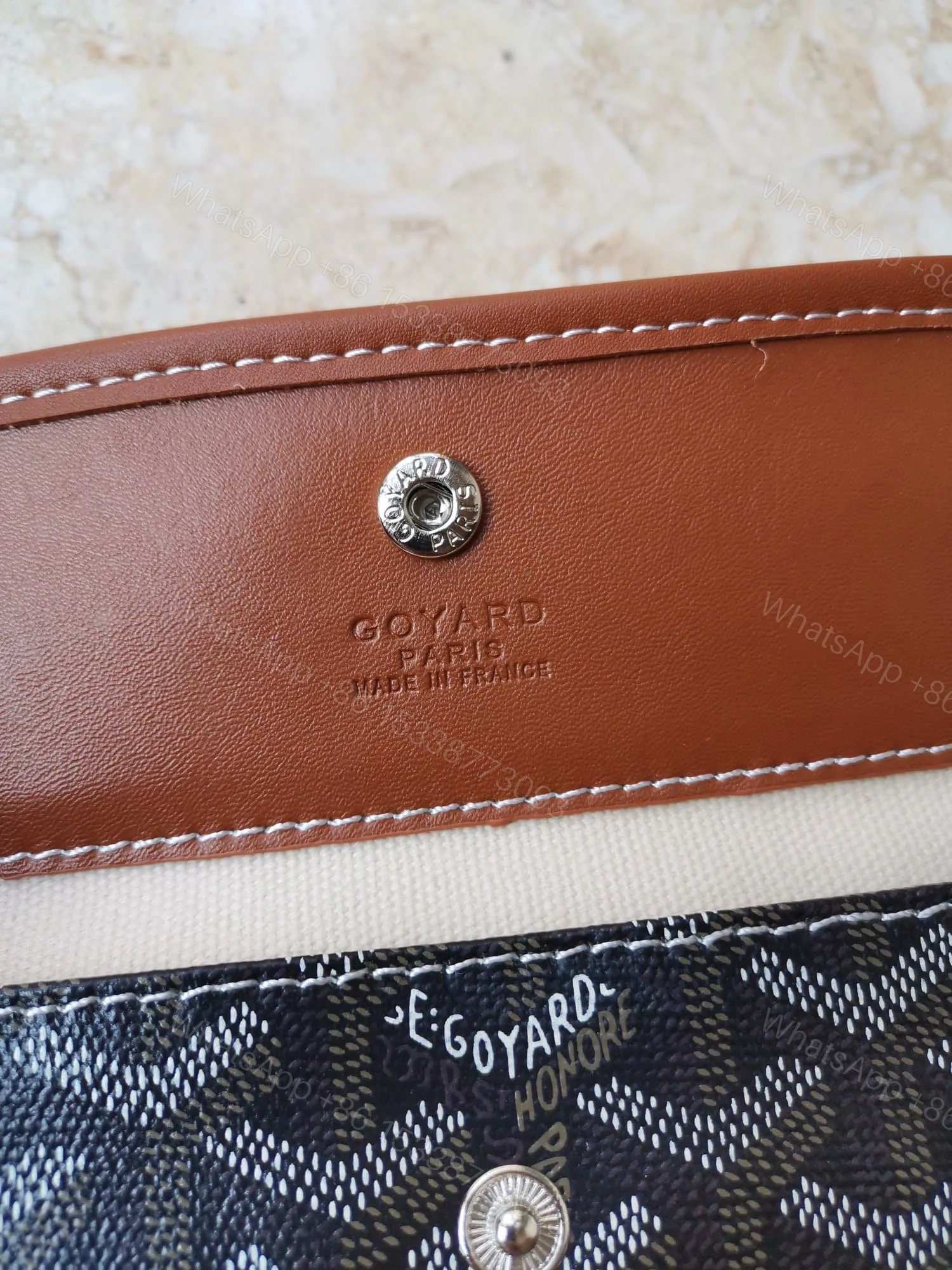 View 4 of GOYARD ANJOU PM BAG BLACK TAN 50CM ANJOUSPMLCG03TY01P