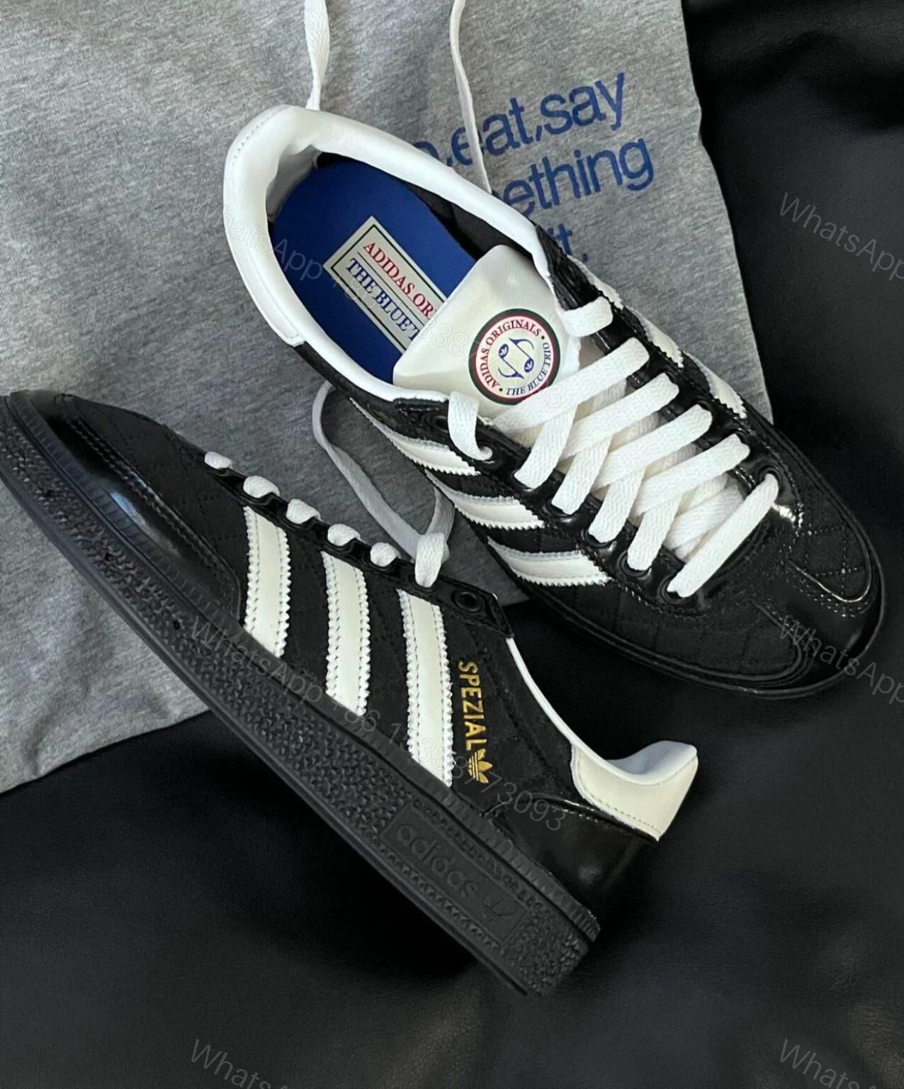 View 4 of ADIDAS ORIGINALS HANDBALL SPEZIAL PATENT BLACK