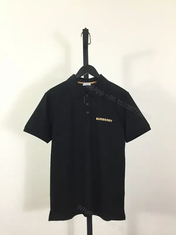 Black Cotton Polo | Subtle Luxury, Everyday Utility, Regular Fit — view 1