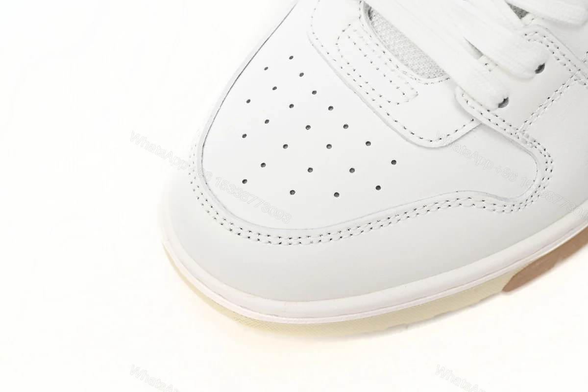View 3 of OFF-WHITE Out Of Office OOO Low Tops For Walking White Black OMIA189R21 LEA00 20101