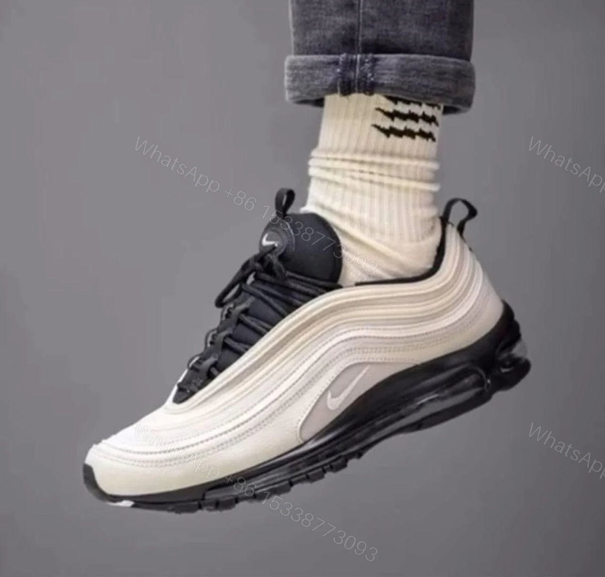 View 4 of FIRST COPY Nike Air Max 97 Light Bone | Premium Replica Sneakers India