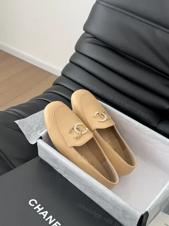 View 7 of Beige Leather Mules â€“ Chanel-Inspired, Lux Comfort Flats