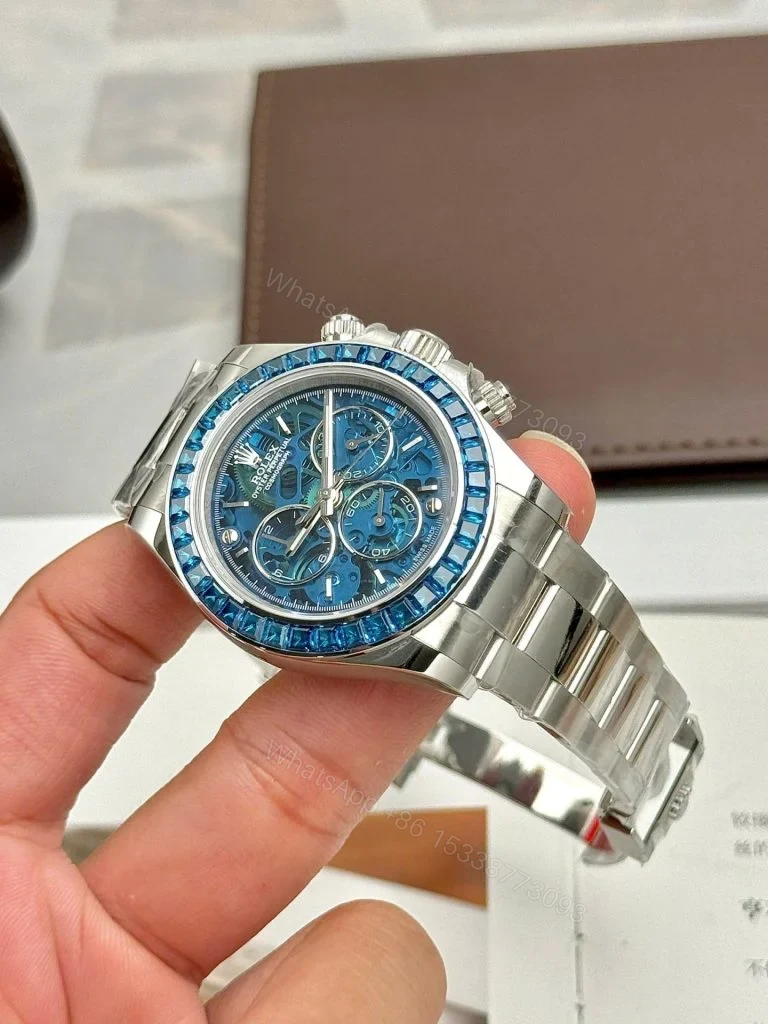 View 7 of Replica Rolex Cosmograph Daytona Arolla Challenge Blue Dial 40mm