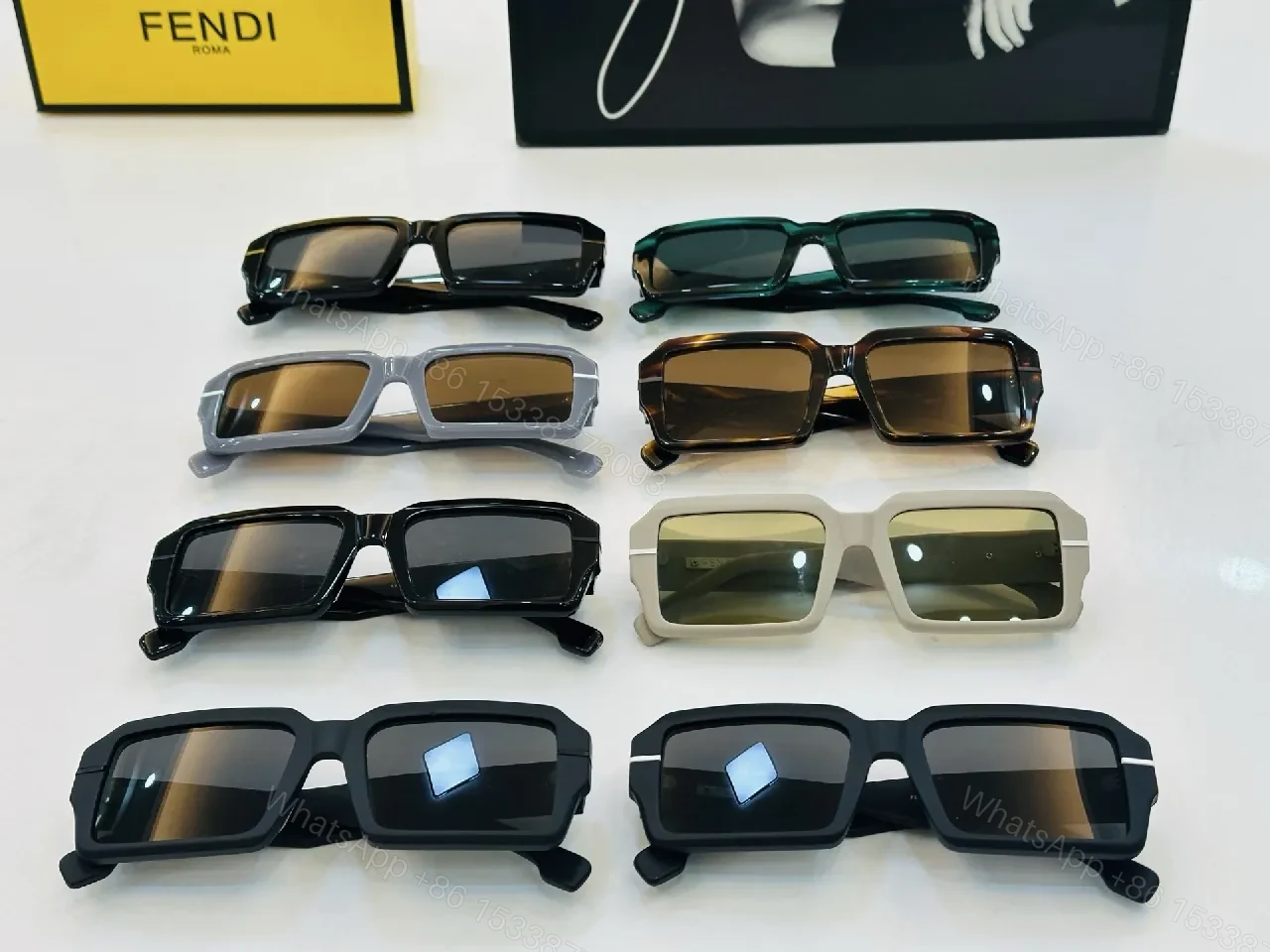 View 7 of Bold Blocky Frames Sunglasses: All-Day Comfort