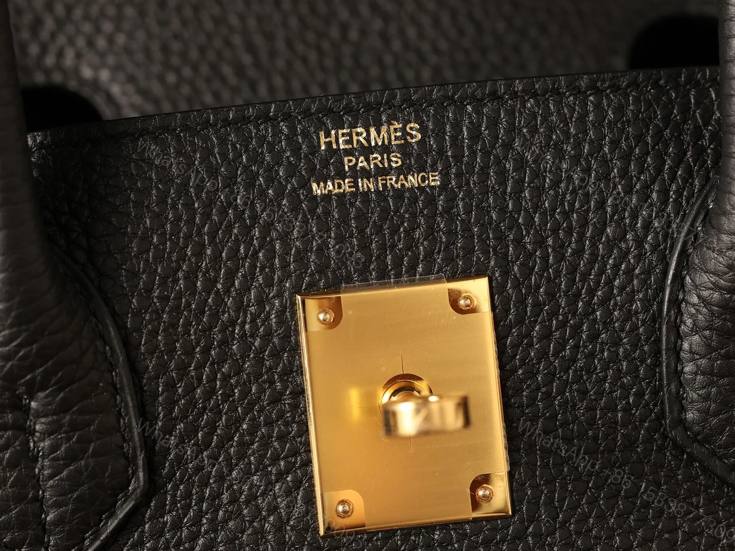 View 17 of 私人定訂製高仿HermesBirkin30黑金系列