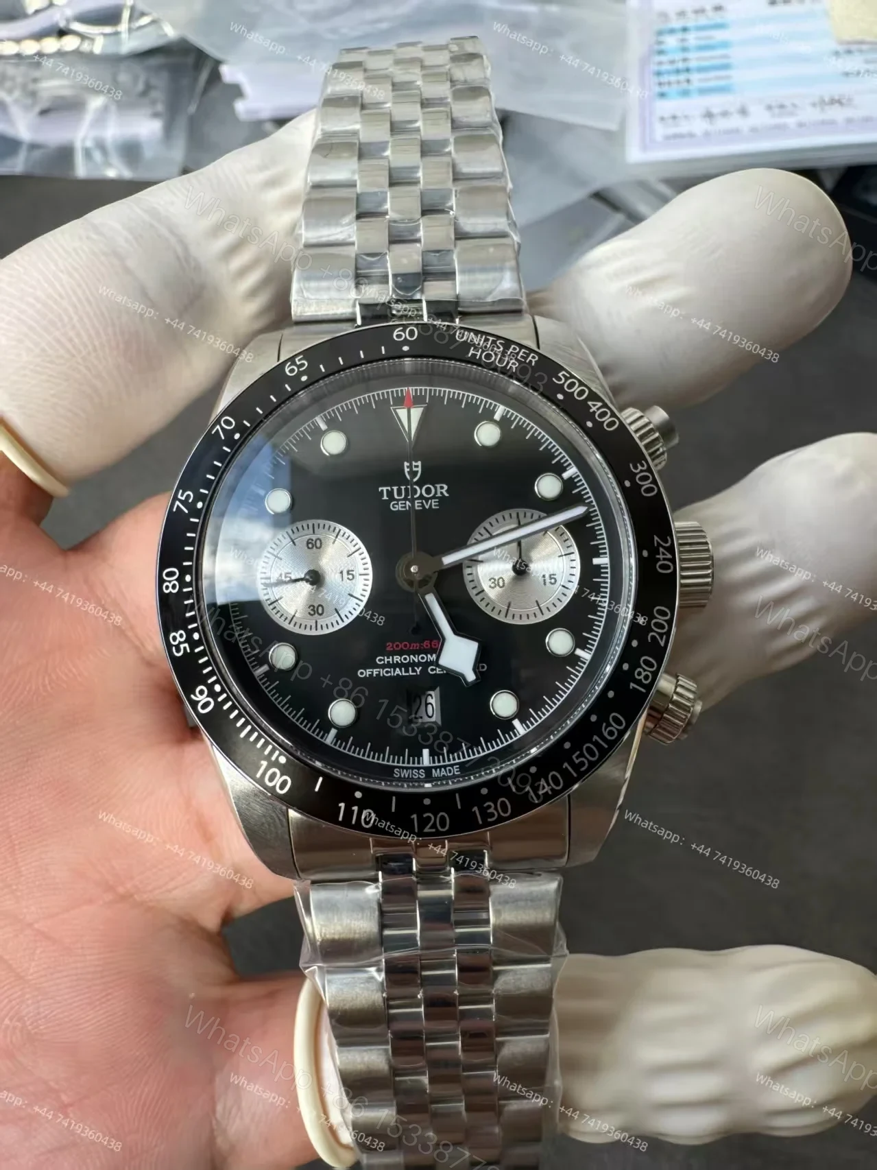 View 7 of Tudor Super Clone Black Bay Chronograph M79360N-0013 Black Dial