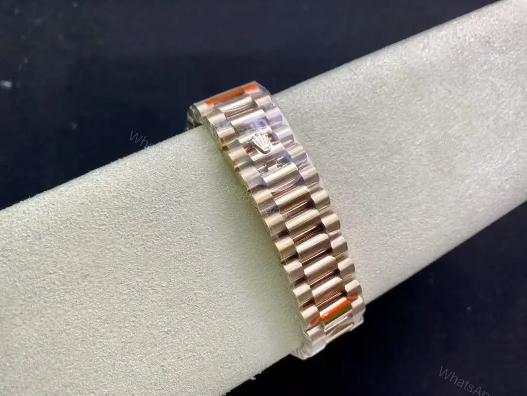 View 10 of Rolex Super Clone Day-Date Rose Gold President Strap 40mm