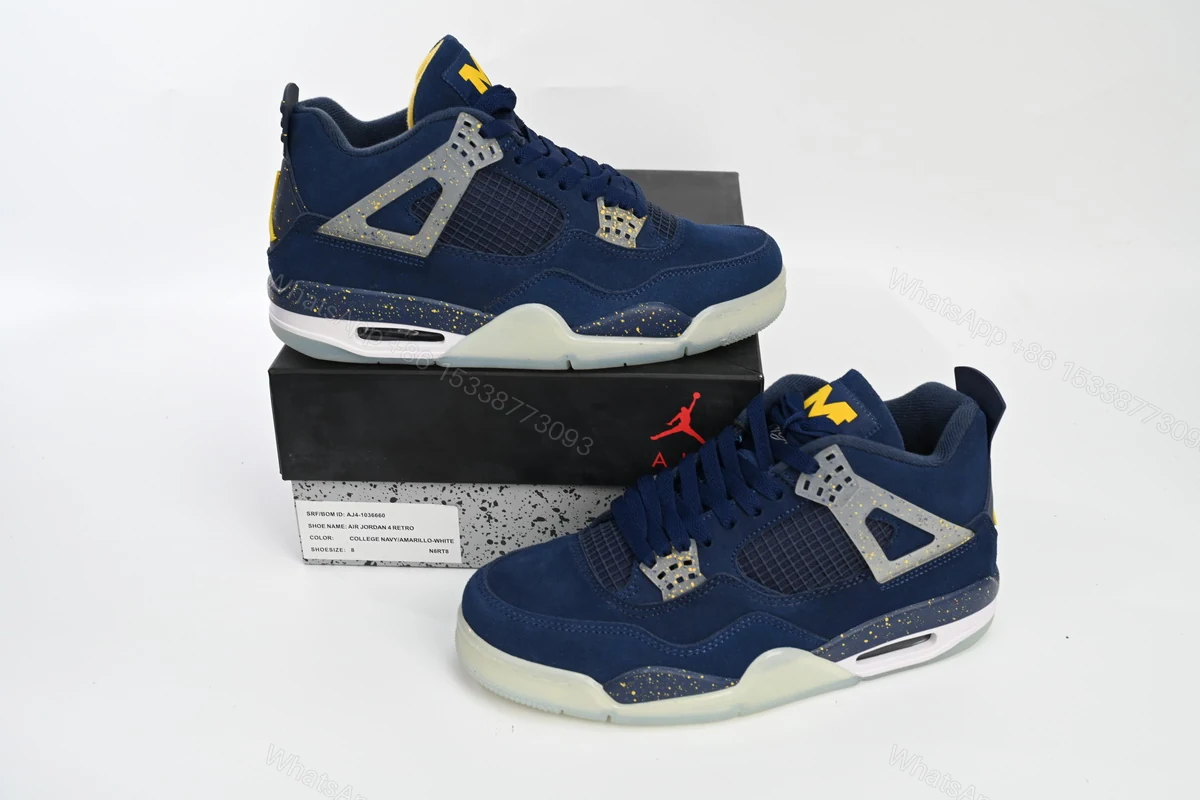 Air Jordan 4 Retro Michigan AJ4 1036660 — view 2