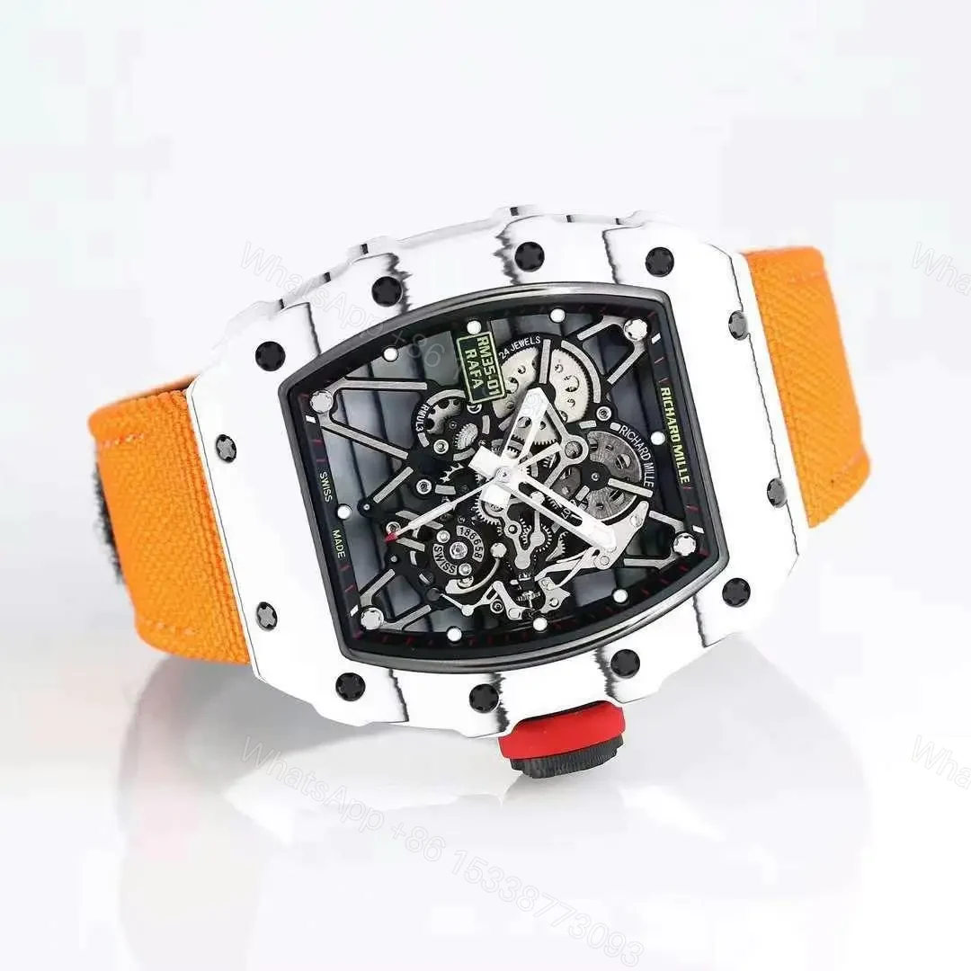 View 5 of Replica Richard Mille RM 35-01 Rafael Nadal White NTPT Carbon Case