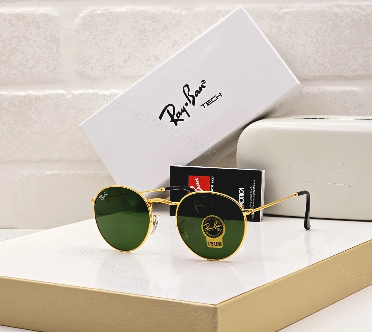View 3 of Ray-Ban Tech Round Classic Sunglasses Silver-Black
