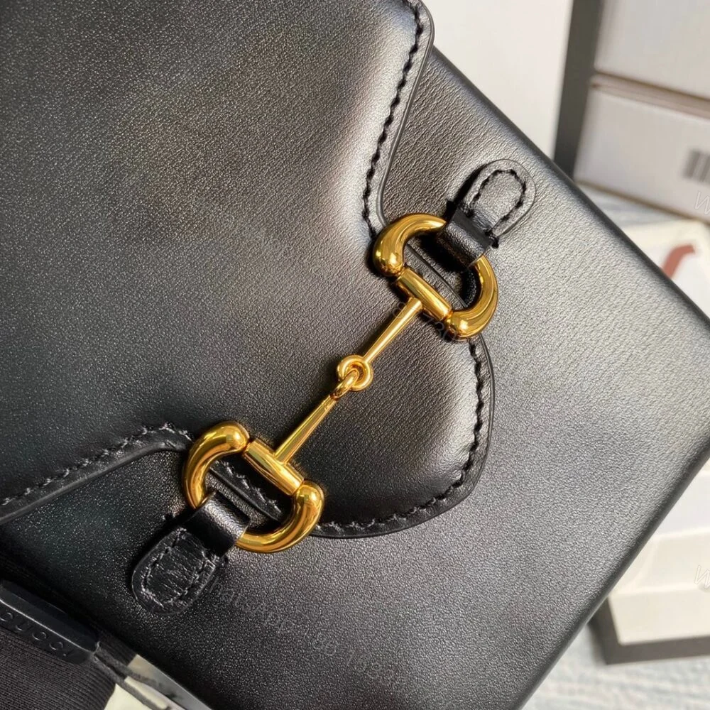 View 3 of Gucci Horsebit 1955 Mini Bag Black 17Cm 625615 0YK0G 1000