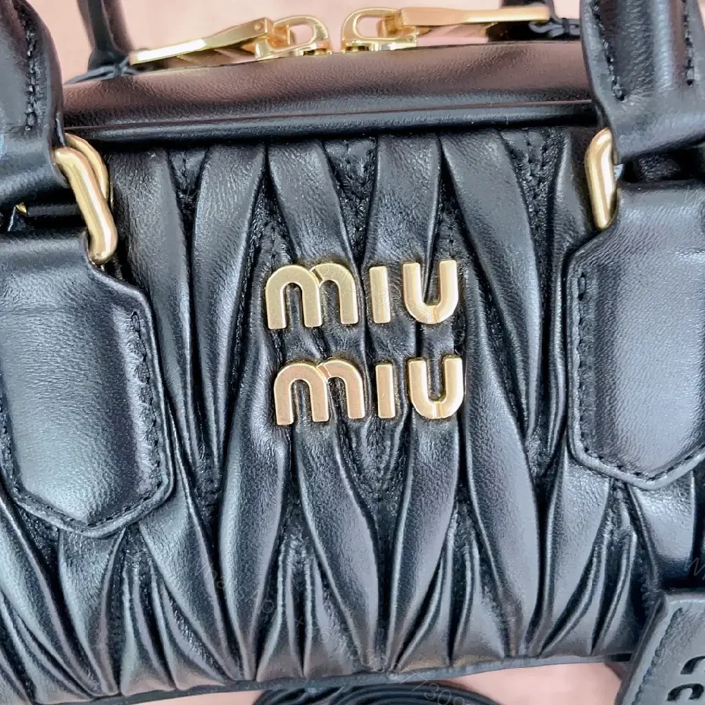View 9 of Quilted Mini Bag with Gold Hardware: Modern Luxe Everyday