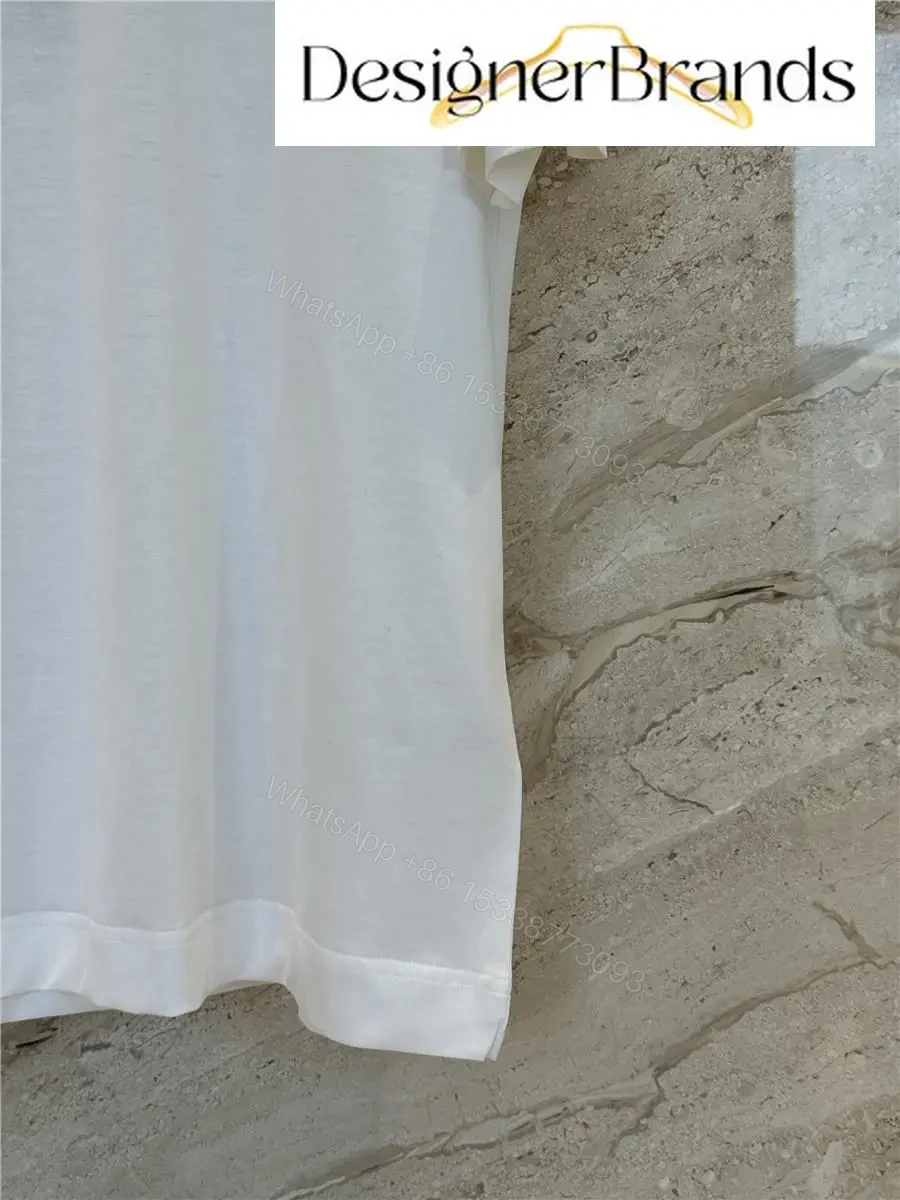 View 7 of White Knit Tee + Elevated Logo + Minimalist Streetwear + Designer Graphic + T-Shirt