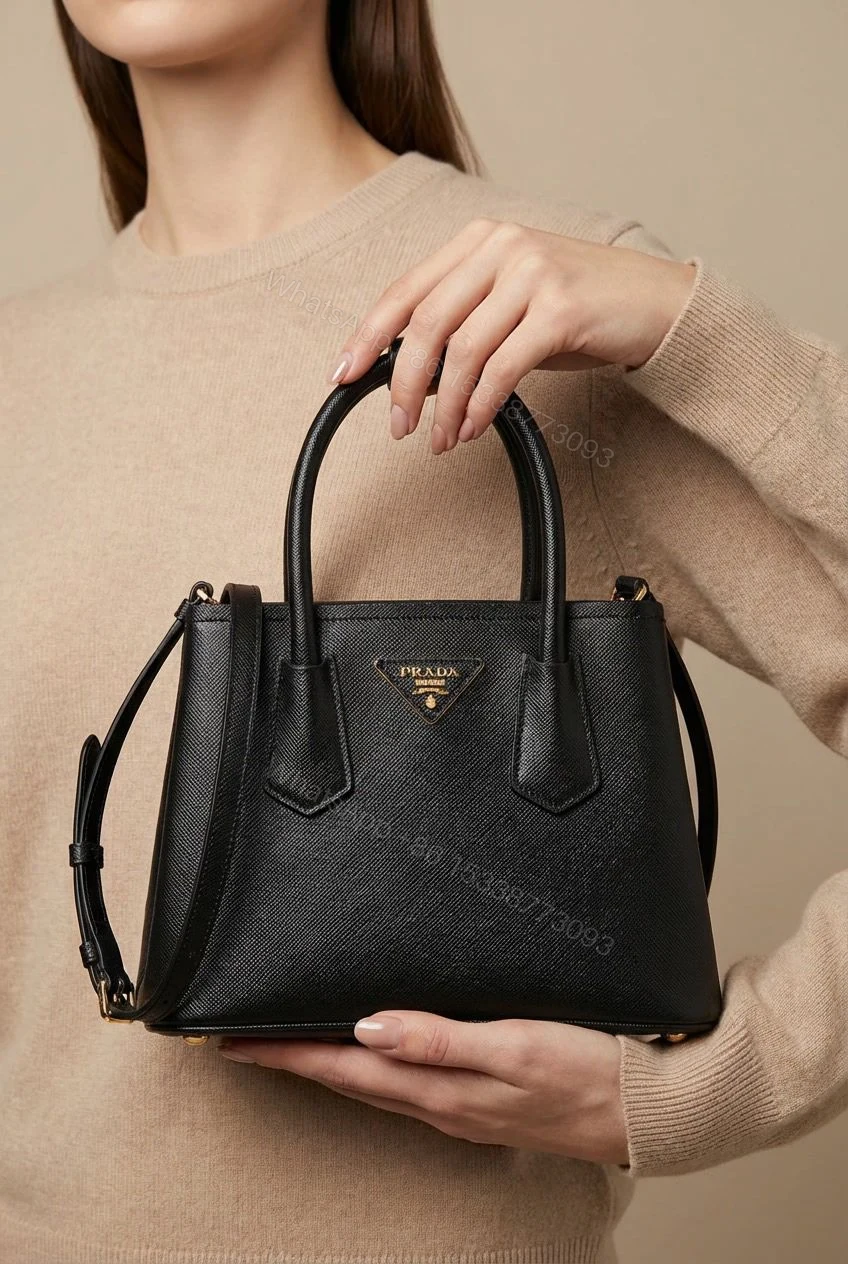 View 4 of Prada Double Saffiano Leather Tote Bag First Copy | AAA+ Replica