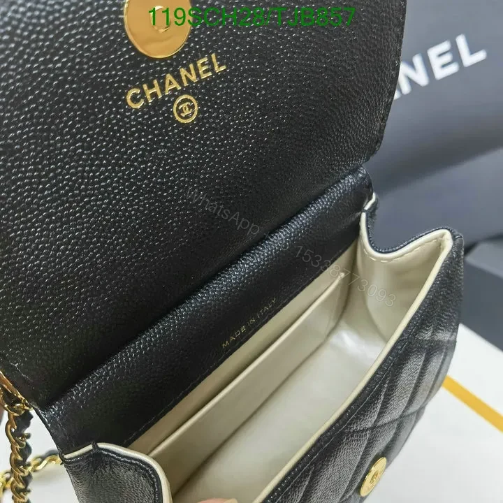 View 7 of Chanel Micro Bag in Genuine Leather with Black Design M78901