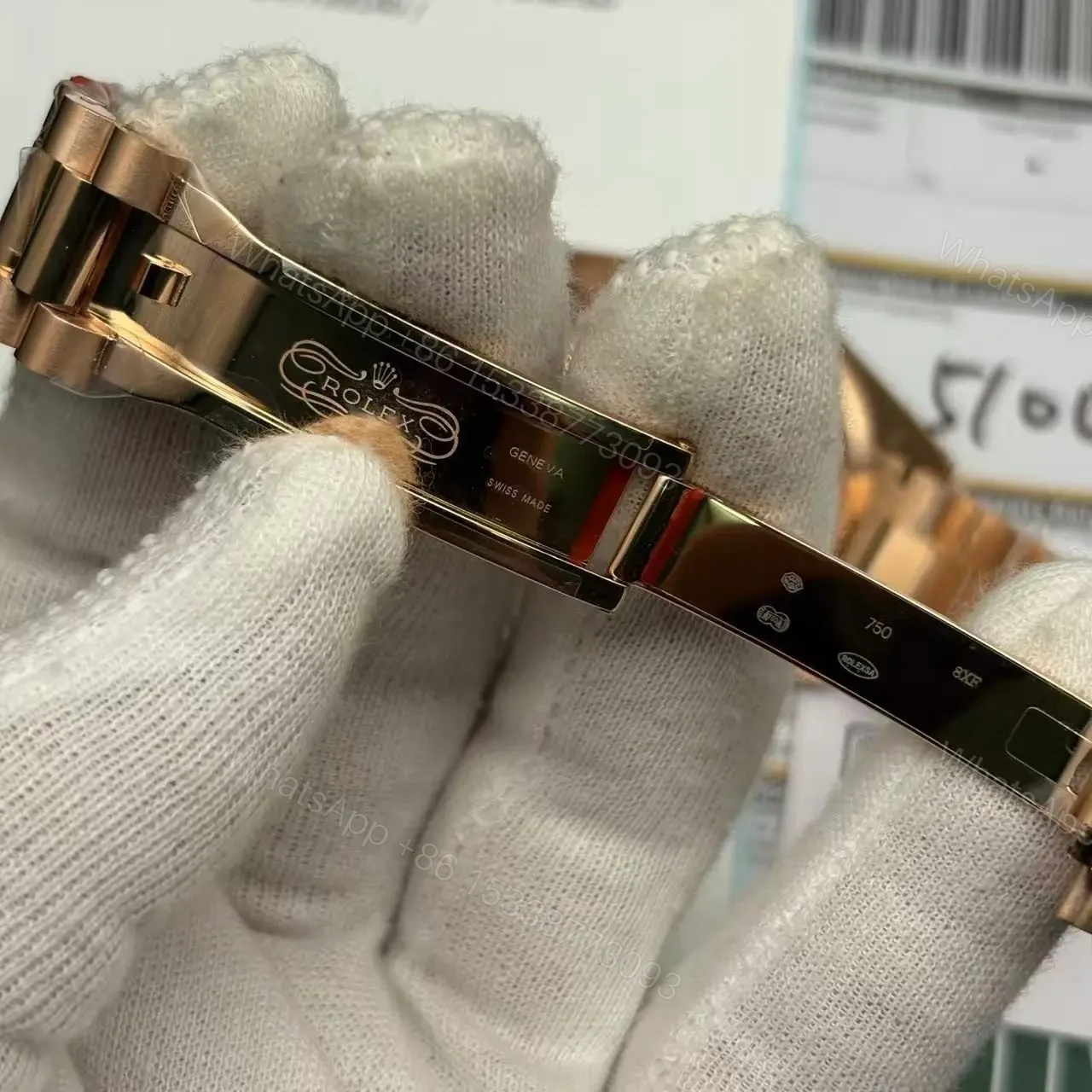 View 6 of Superclone Rolex Day-Date Rose Gold | SmokeDial 228235 40 mm