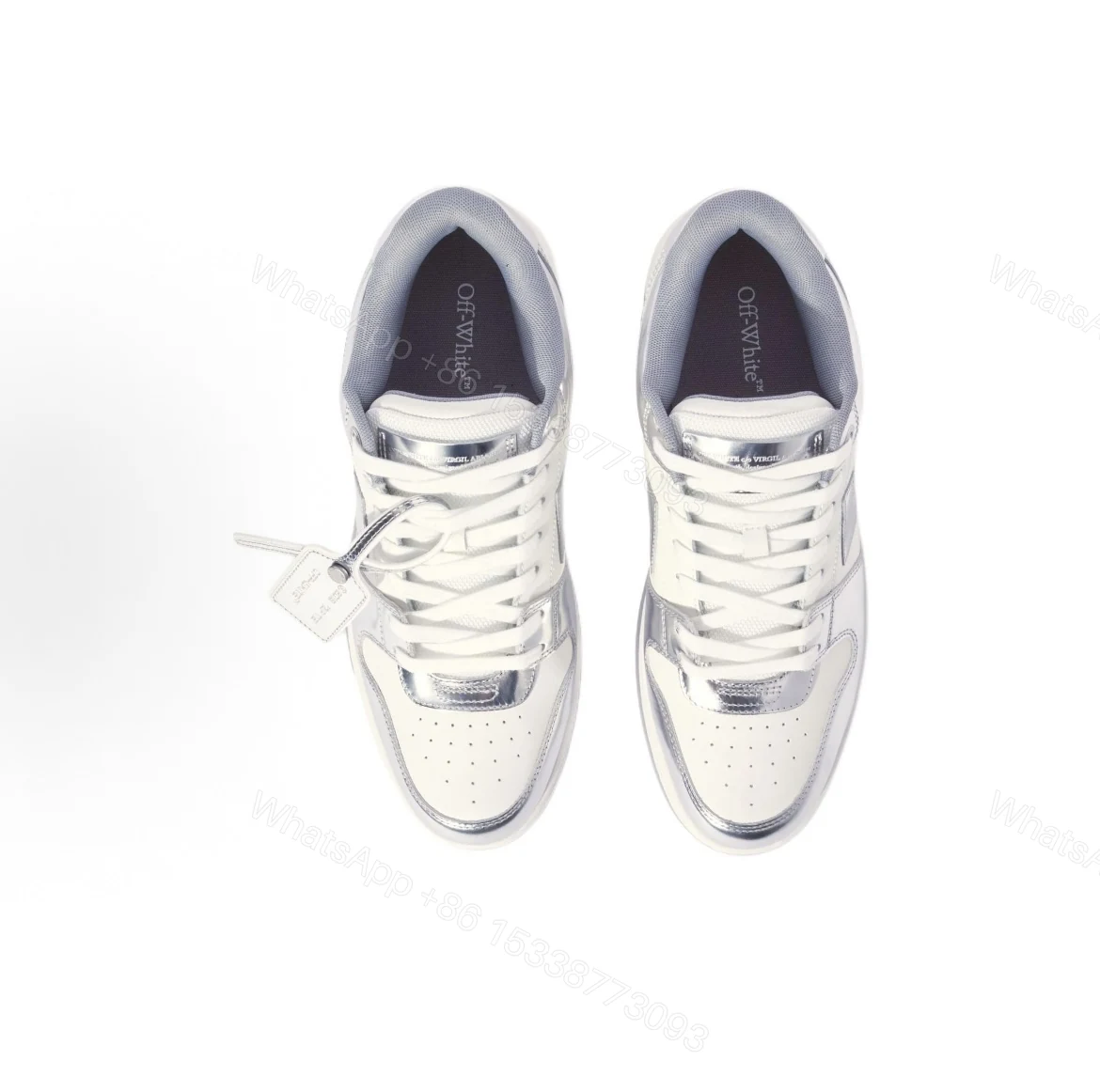 View 2 of OFF-WHITE Out Of Office 'White Silver' OMIA189F 24LEA00E 0172