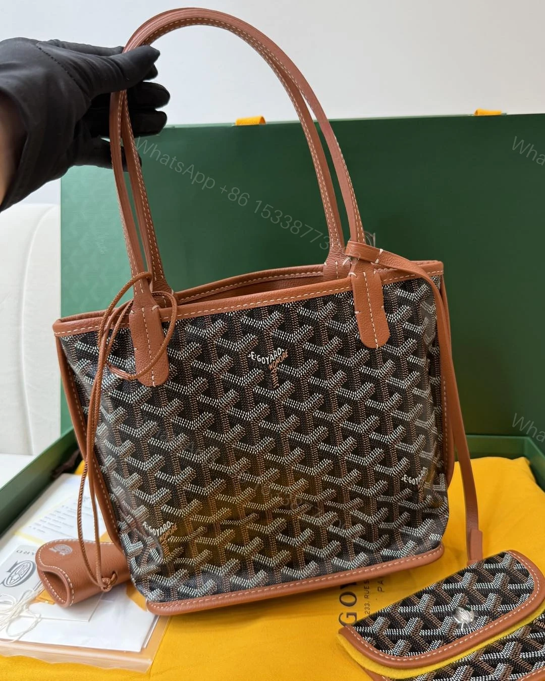 View 2 of Goyard Mini Anjou Brown