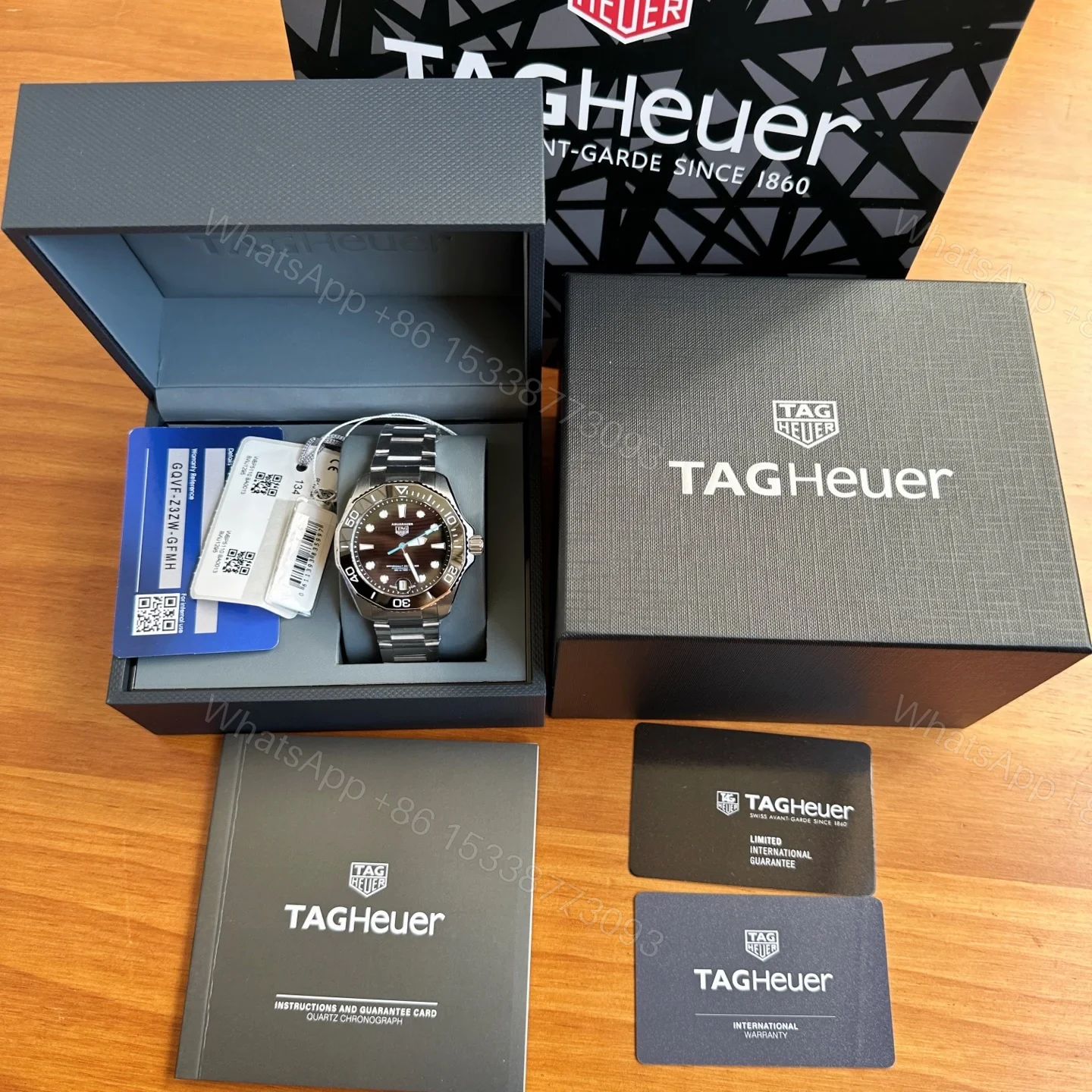 View 2 of TAG Heuer Aquaracer Professional 300 36 Stainless Steel Black Bracelet WBP231D.BA0626