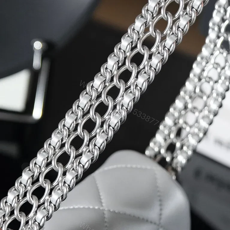 View 4 of Chanel-Style Quilted Metallic Mini Bag: Day-to-Night Sophistication