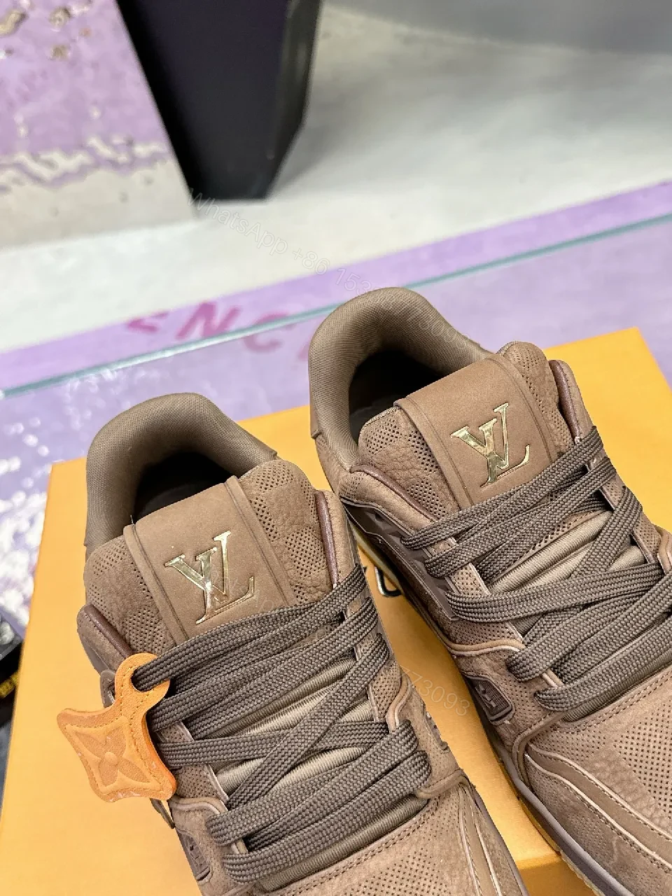 View 9 of Brown Suede Mesh Luxury Sneaker | All-Day Comfort, Subtle Luxury