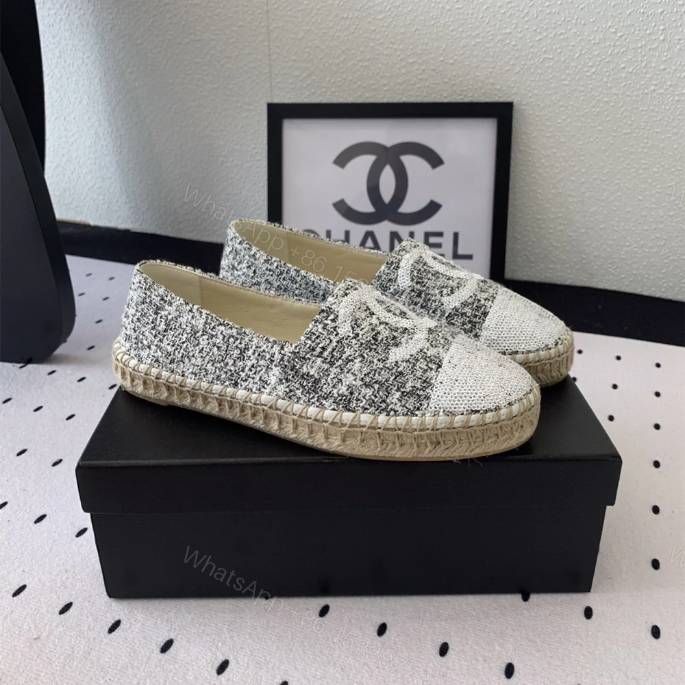 View 2 of 高仿Chanel*G45602B編織底漁夫鞋銀色免檢版