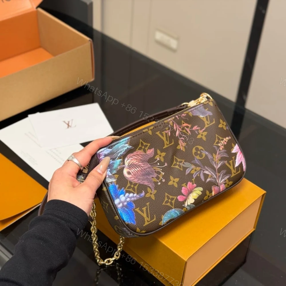 View 6 of Louis Vuitton Pochette Accessoires Monogram Canvas Ebene 22cm M29148