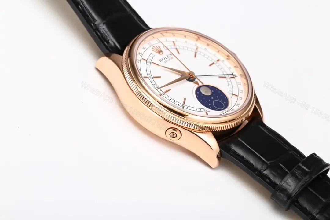 View 4 of Rolex Cellini Moonphase Everose White Dial Alligato RLX-CEL-MOON-RG-WHT-ALI