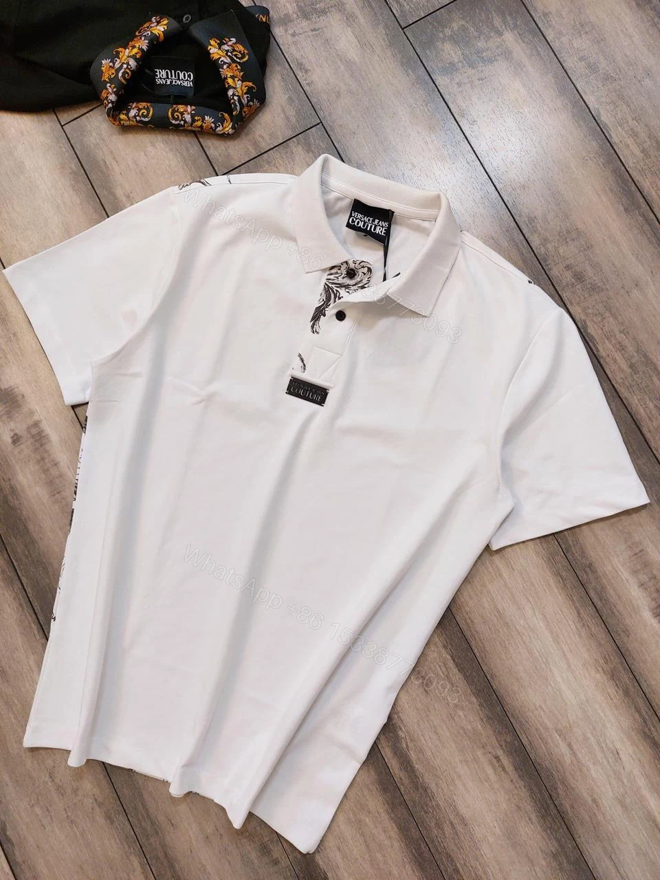 View 14 of FIRST COPY Versace Latest 2025 Imported Quality Exclusive Polo Tees