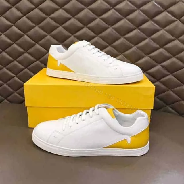 View 5 of FENDI CORNER BUGS LOW-TOP SNEAKERS IN WHITE – FD07