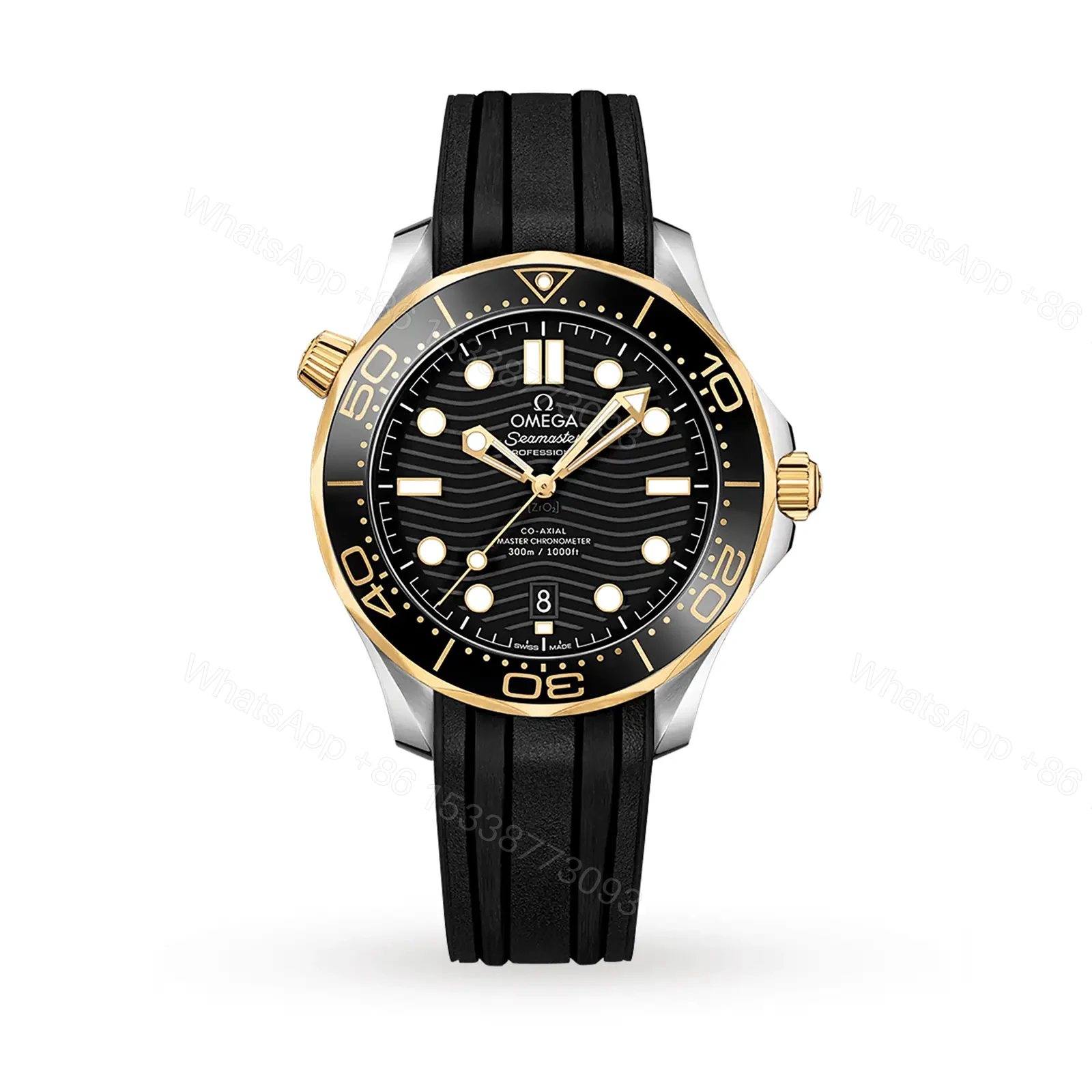 Omega Seamaster Diver 300m Co-axial Master Chronometer Black Gold 42mm — view 1
