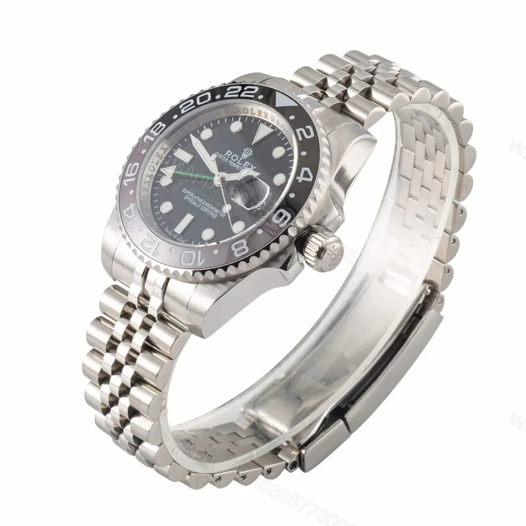 View 6 of Replica Rolex GMT-Master II 126710GRNR “Bruce Wayne” Jubilee