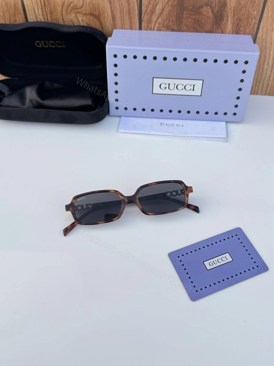 View 2 of First Copy Gucci 5620 Tiger Black Luxury Designer Sunglasses Premium UV Protection Eyewear