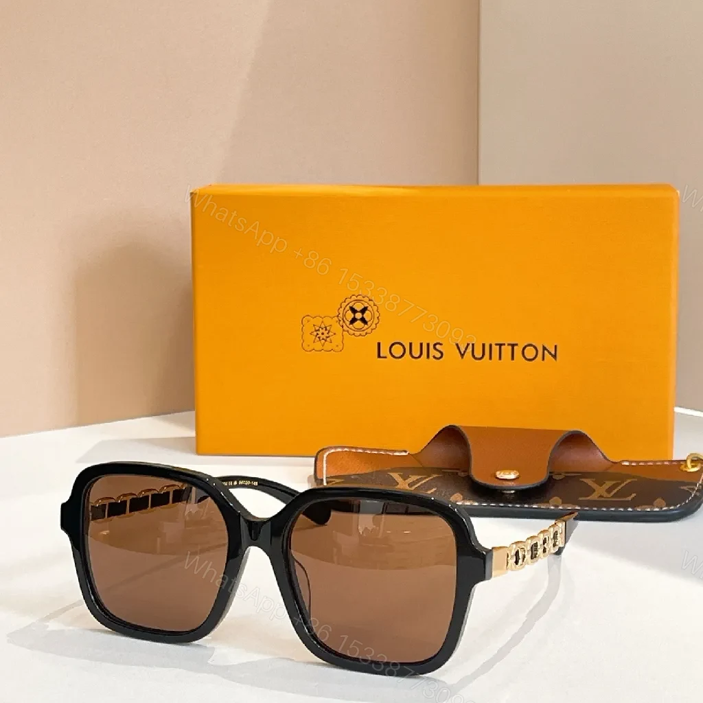 View 9 of Bold Square-To-Oval Eyewear with LV-Pattern Accents
