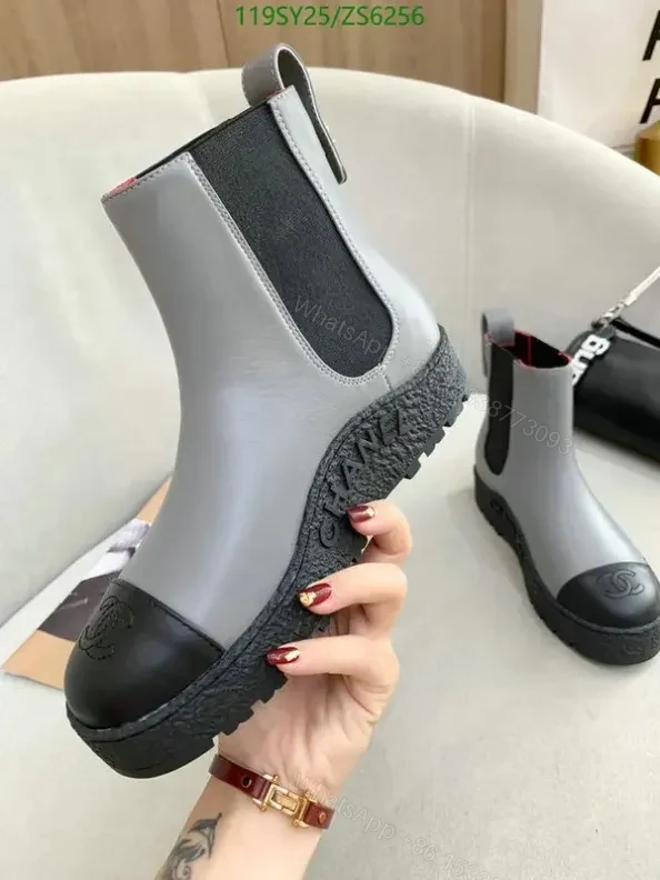 View 14 of Chanel Ankle Boots with Thick Sole VHB255