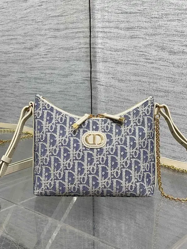 Chic Denim‐Texture Satchel: Structured, Gold‐Accent Crossbody — view 1