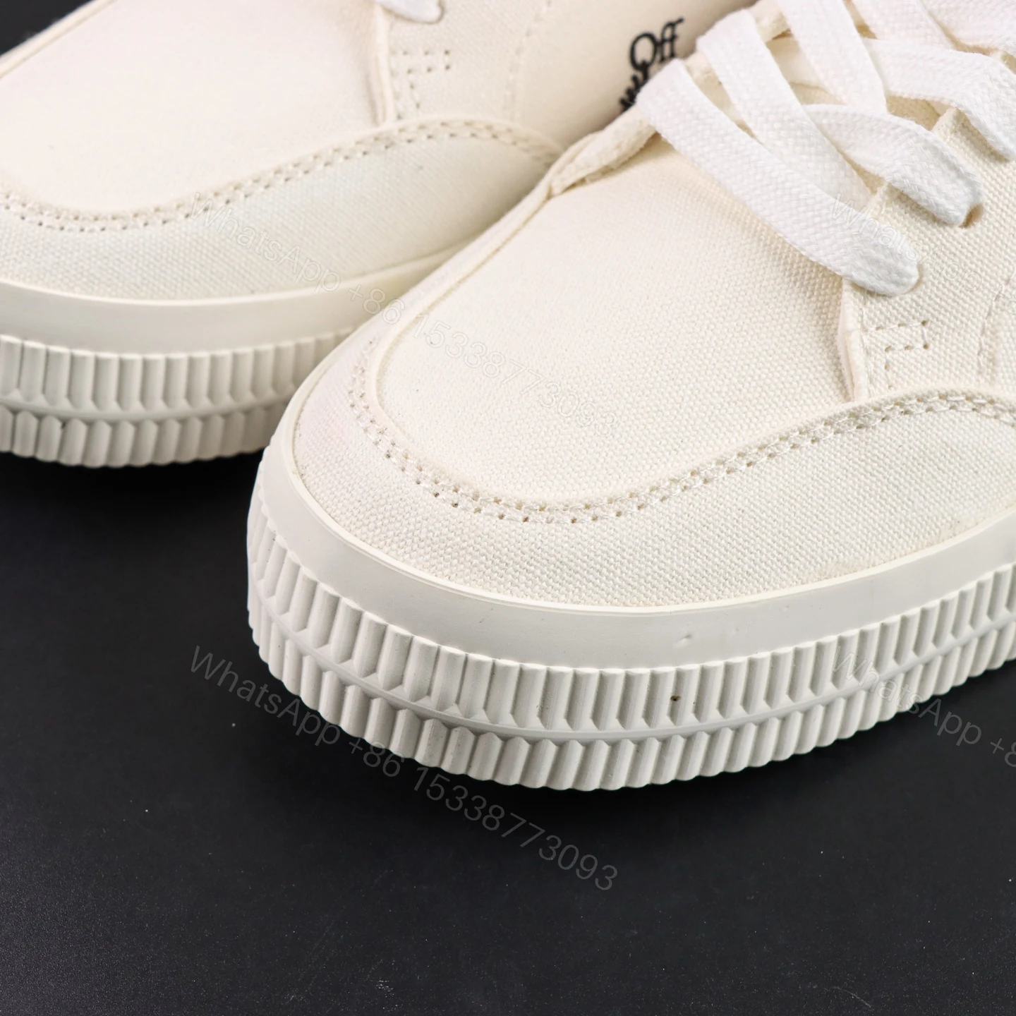 View 5 of Off White Low Vulcanised White Red