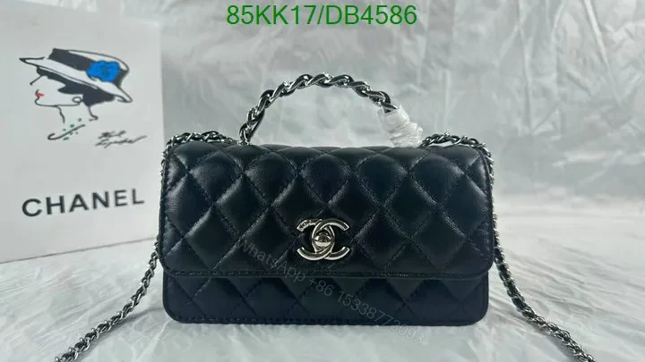 Chanel Small Black Quilted CC Bag in Lambskin Leather DB6542 — view 2