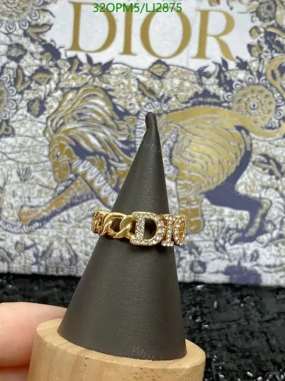 View 2 of Dior Costume Ring for Women in Yellow – Model ZJ20515